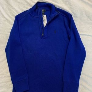 Polo Ralph Lauren Blue 1/2 Zip - Boys Size 8 (Small)